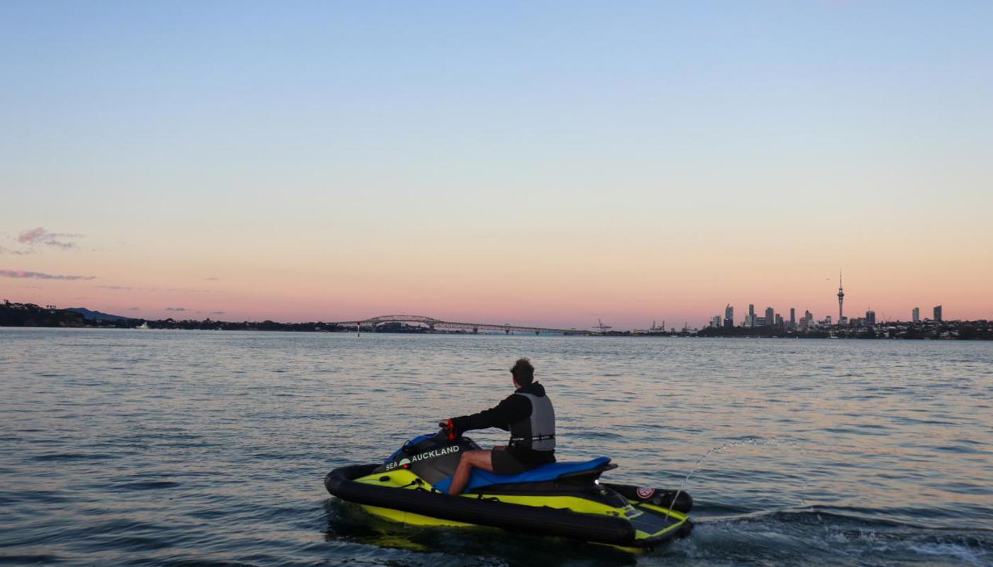 Auckland City at dusk - Sunset tours available.