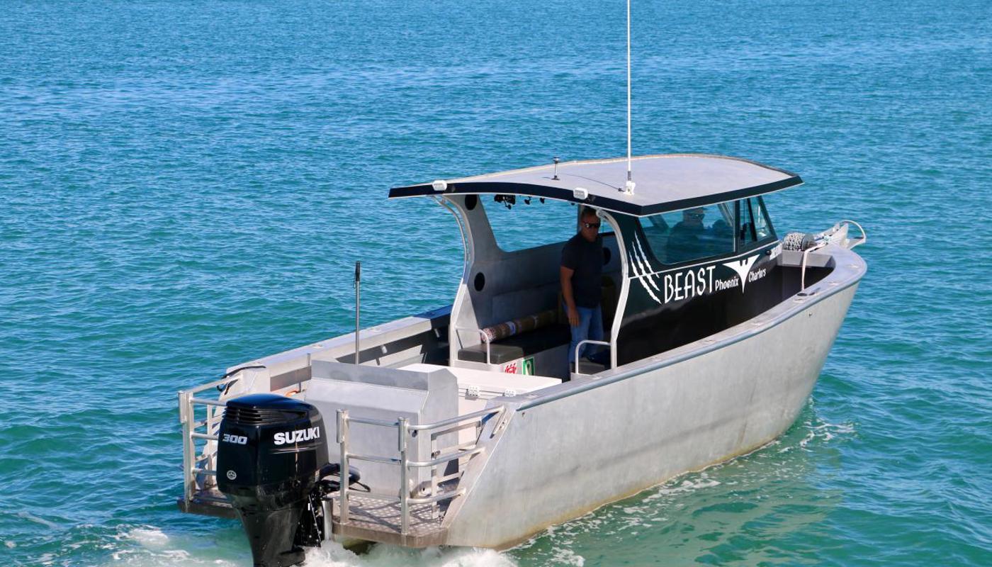 Huge fishing cockpit.